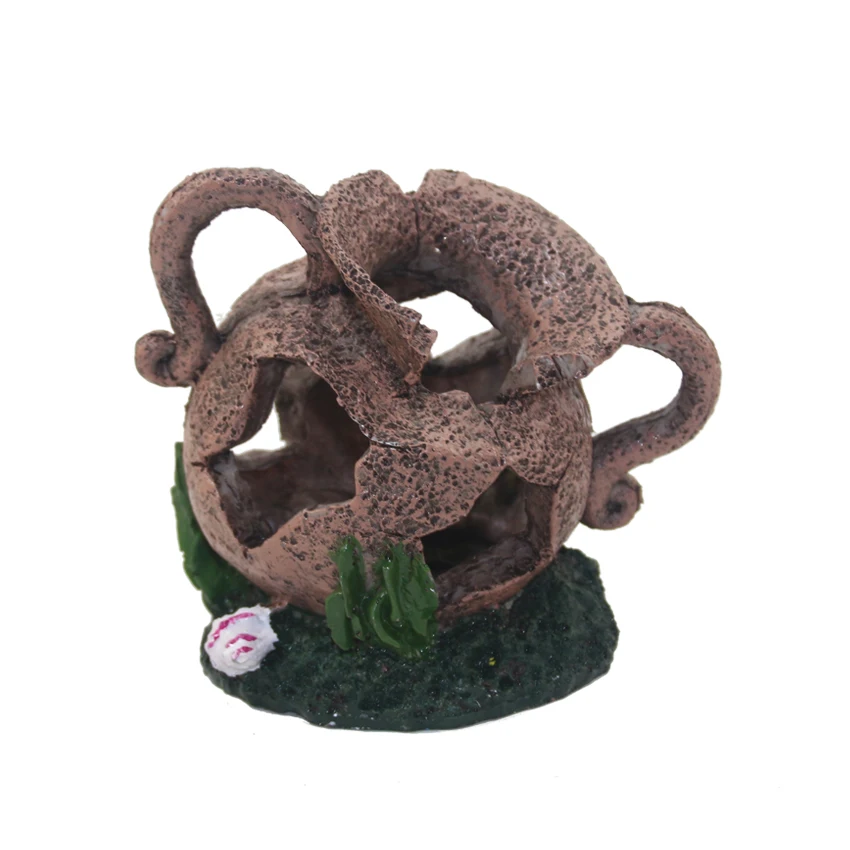Aquarium ornament, clay pot, cave fish, shrimp, bonsai, aquarium, fish tank, decorative casksin