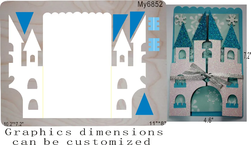 

White Castle die cutting & Wooden dies fit //