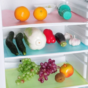 

4Pcs Refrigerator Pads Set Cabinet Mats Mildew Antibacterial Antifouling Mildew Moisture Absorption Pad Table Decoration
