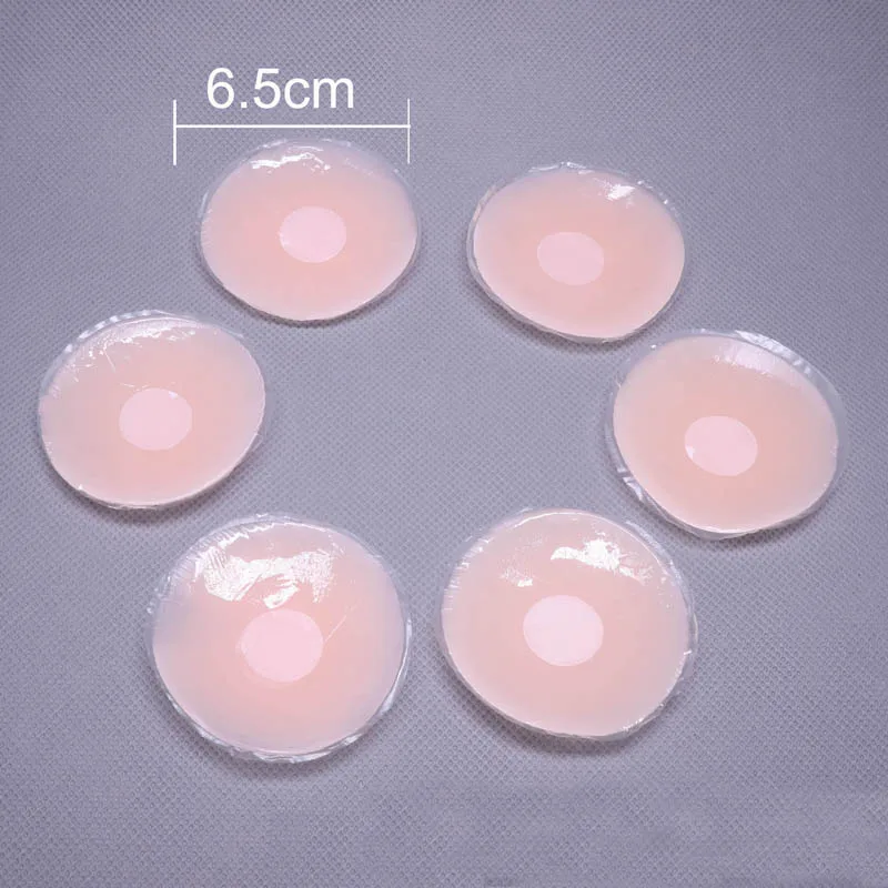 Strapless Self Adhesive Nipple Breast Pasties Cover Reusable Silicone Invisible Bra Pad 