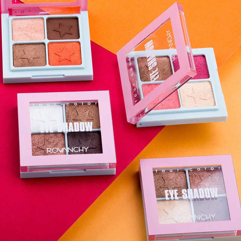 

Brand Makeup Matte Eye Shadow Palette 4 Color The Nude Balm Minerals Powder Pigments Cosmetics Glitter Eyeshadow Make Up Palette