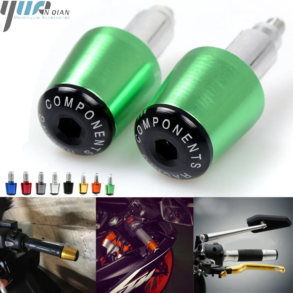 

22mm Universal CNC Motorcycle Hand Grip Bar Ends Motorcycle Handlebar Grips Ends FOR KAWASAKI Z250 Z750 Z800 Z1000 Z900 Z650