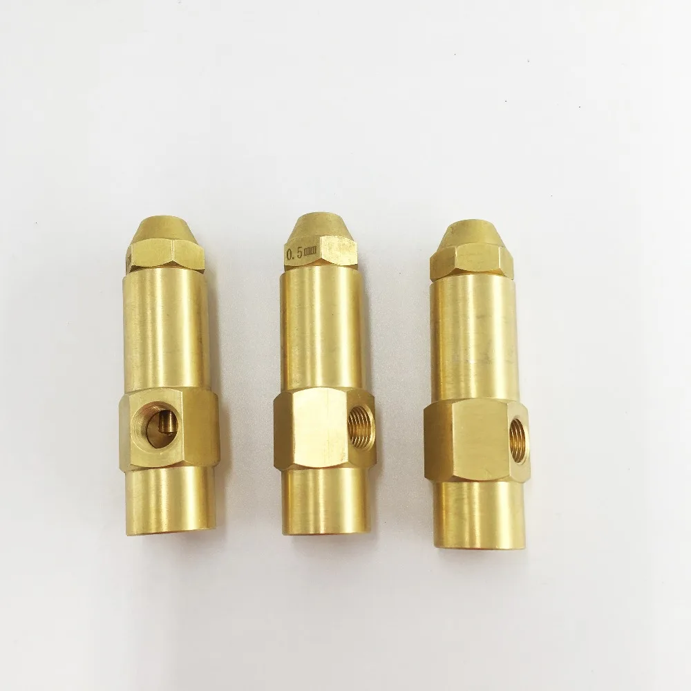 High Quality 0.8MM 1.0MM 1.2MM Brass Fuel Accessories,Siphon Waste Oil Burner Nozzle,Air Atomizing Fuel Burner nozzle