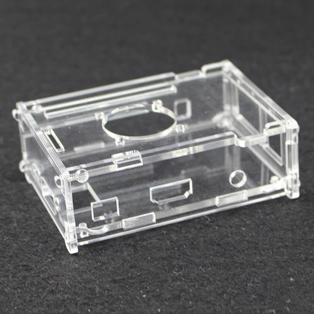 Orange Pi PC Acrylic Case Clear Transparent  Shell Box Optional Cooling Fan Heatsink Compatible for Orange Pi PC Plus 4