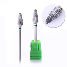 Электрическая пуля ногтей бурильные долото инструмент 3/3" зеленый сталь Замена маникюр Дизайн ногтей сетчатый инструмент