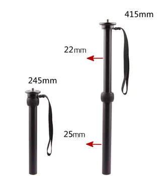 

Aluminum Alloy 2-Section Tripod Center Column Shaft Extension Tube Tripod Head 1/4 Screw With 3/8 Thread on the Bottom 24-41cm