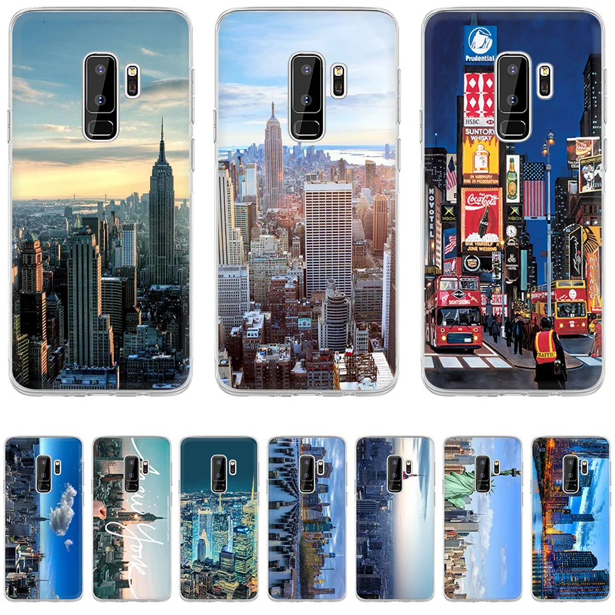 

Case Cover for Samsung Galaxy A7 A9 A10 A20 A30 A40 A50 A60 A70 A5 A6 A8 Plus NYC NEW YORK city landscape Casing