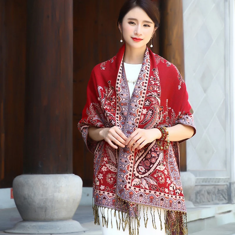 National wind shawl travel shawl female sunscreen scarf shawl desert