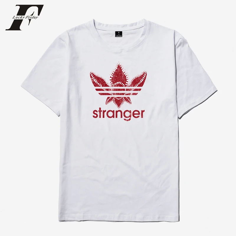 

LUCKYFRIDAYF 2018 Stranger Things Funny T-shirts cotton Short Sleeve Casual tee Tops hit hop camiseta feminina Oversize 4xl