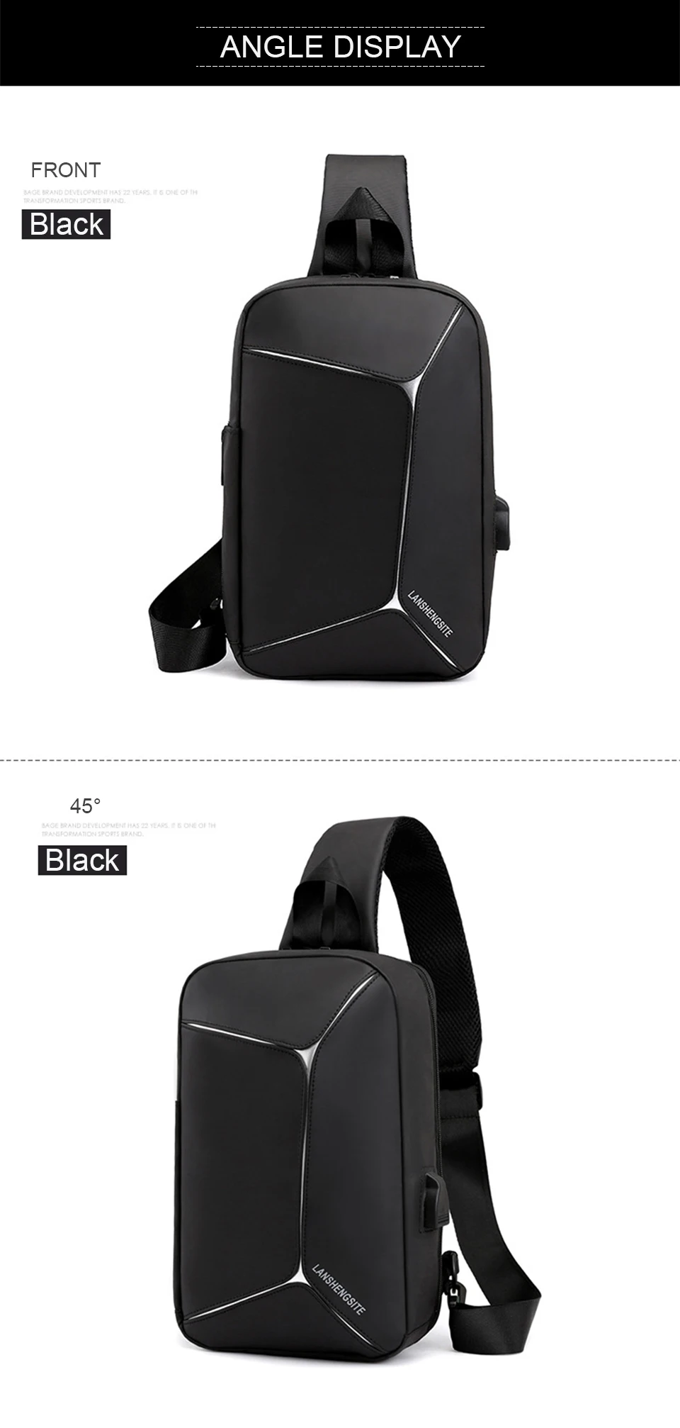 Crossbody Bags Chest Bag Men Shoulder Bag Male Messenger Women Waterproof Sac Bolsa Cross Body Business School Mens Strap Packs (15)