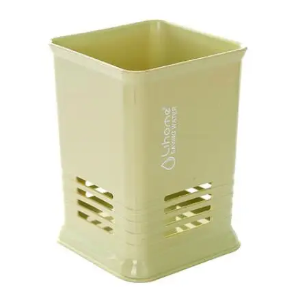 Ложка палочки вилка пластиковая многофункциональная коробка для хранения стойка для столовых приборов держатель пластиковая кухонная столешница стойка CF-129 - Цвет: green