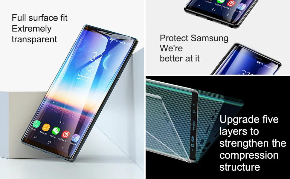 Защитная 3D поверхность Baseus для samsung Note 9 0,3 мм, тонкое закаленное стекло 9H для samsung Galaxy Note 9, защитное стекло
