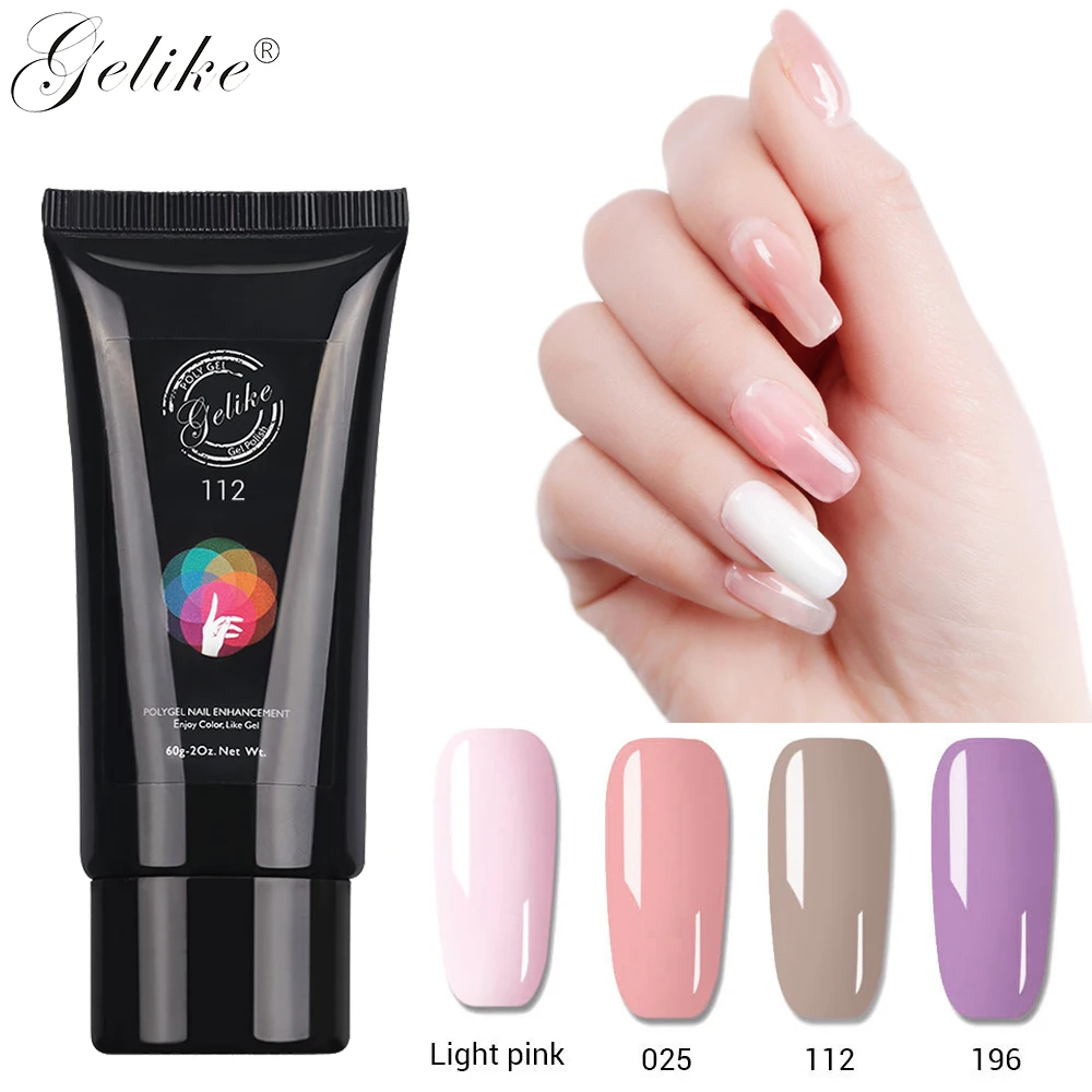 Like UV Poligel Новый поли ногтей DIY акриловый s для дизайн белый полигель цвета