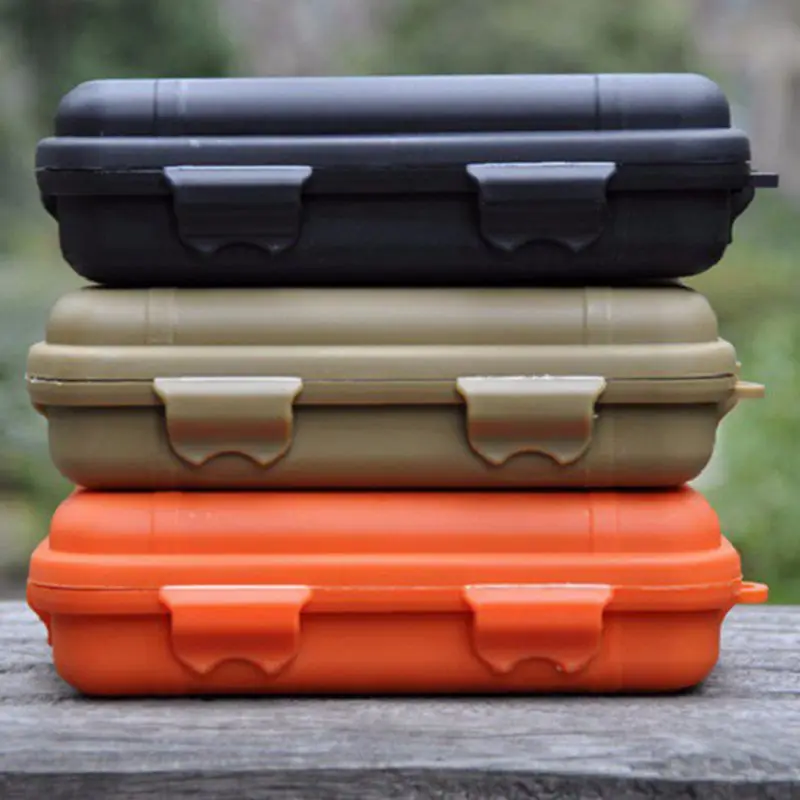 

Outdoor Waterproof Fishing Airtight Survival Storage Case Shockproof Camping Travel Container Carry Fishes Storage Box