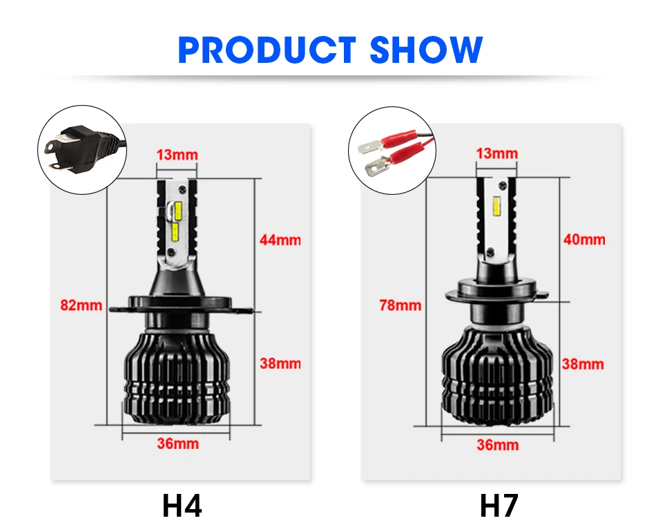 CARLitek мини H7 H4 Светодиодный лампа фары для автомобиля 52 Вт 9000LM 6000 К 4300 К H11 H1 9005 HB3 9006 HB4 CSP чипы авто света фар лед лампы для авто светодиодные лампы для авто линзы для фар лампа светодиодная