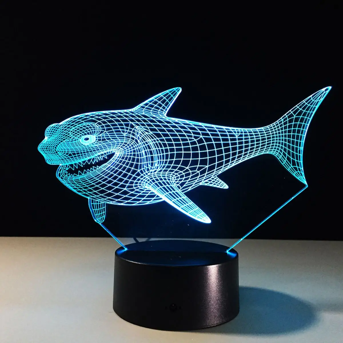 

Colorful Animal Fish Shaped LED Sensor Touch Switch Light 3D USB Power Desk Table Lamp Cafe Bar Halloween Home Decor