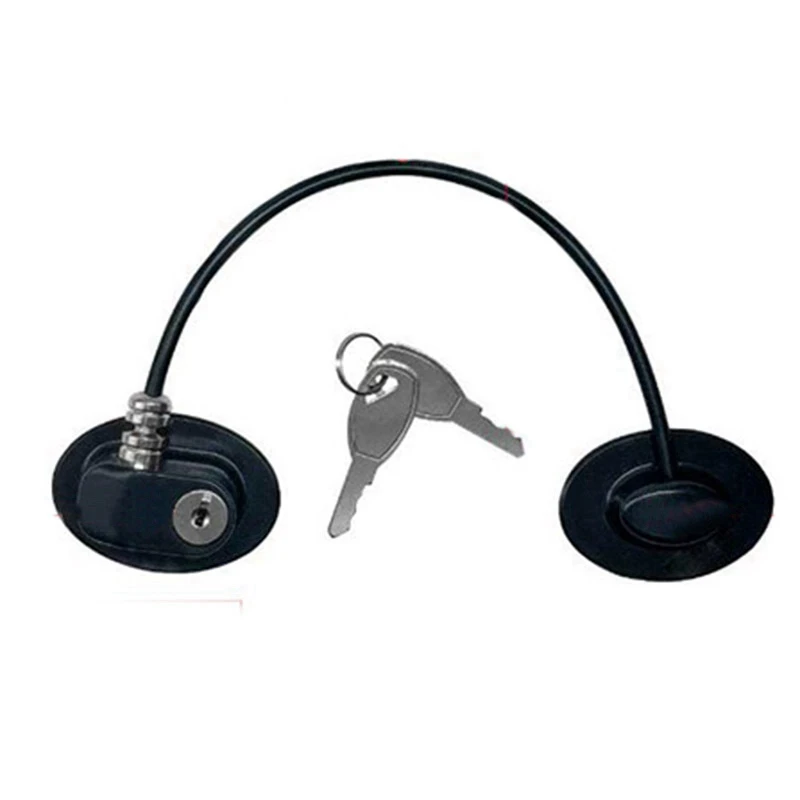 

2 Loaded Refrigerator Door Locks, Refrigerator Door Lock, File Drawer Cabinet Lock, Black Belt 4 Keys