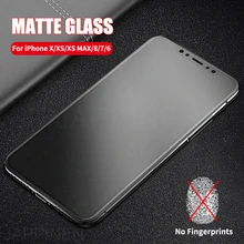 Матовое закалённое стекло Jappinen для iPhone X XS Max, полное покрытие, Защитная пленка для экрана iPhone 8 7 6 6s Plus, матовая стеклянная пленка