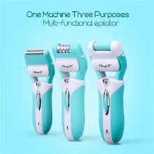 3in1 Electric Epilator Hair Removal Epilator Women Trimmer Bikini Body depilator Women Trimmer Shave Removal Callus