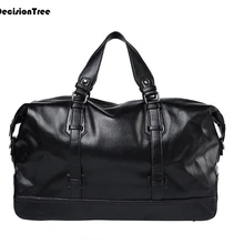 Лидер продаж, мужская сумка-тоут, водонепроницаемая, дорожная сумка, одноцветная, из искусственной кожи, вместительная, для багажа, сумка для путешествий, сумка для путешествий, сумка известного бренда