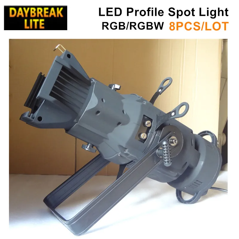 

8PCS/LOT Stage led profile gobo spot light theater 200W RGB/RGBW Show lighting 19/26/36degree select