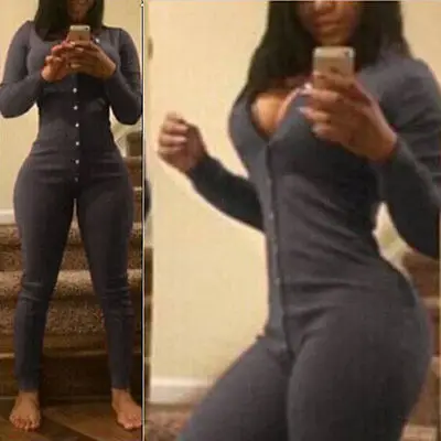 

Womens Black Romper 2016 Long Sleeve Combinaison Sexy V Neck Bodysuit Pockets Women One Piece Jumpsuit Long Pant