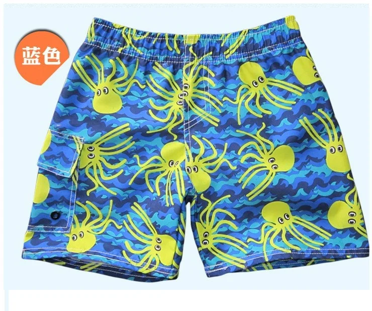 10 colors2-10Y, одежда для детей одежда для плавания Шорты для мальчиков Новинка года, детские шорты для серфинга одежда для плавания Шорты детские шорты - Цвет: Blue octopus