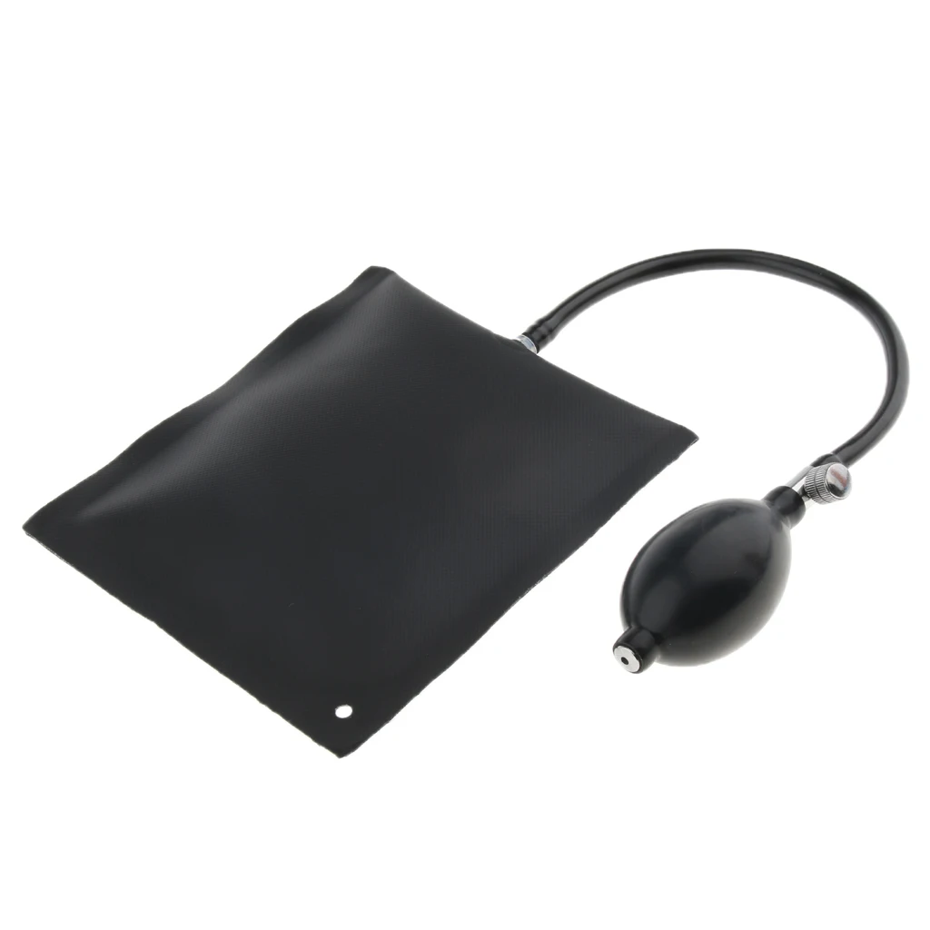 2Pcs 15x15cm Black TPU Air Pump Wedge Inflatable Leveling Alignment Shim Bag Tool for Window Door Car Repair Supplies
