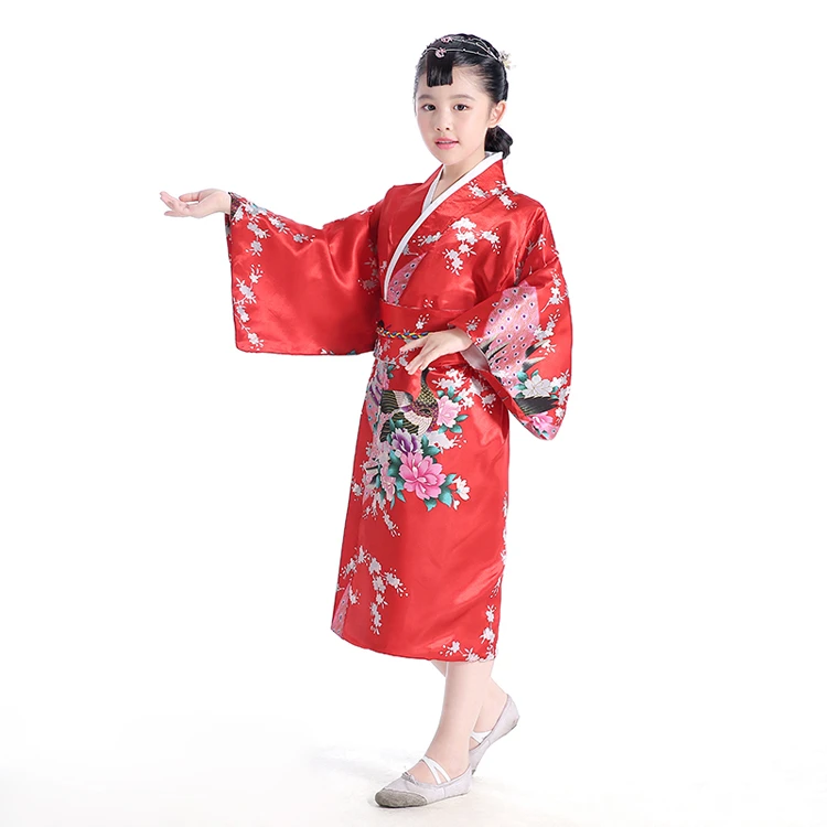 Nouveaux Enfants Kimono Japonais Fille Traditionnelle Kimono Japonais Enfants Yukata Fete Cosplay Kimono Japonais Scene Performance 89 Aliexpress