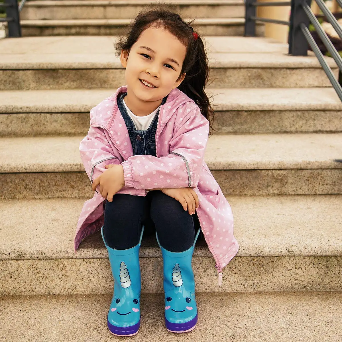 KushyShoo, модные детские Носки с рисунком, одежда для девочек, с защитой от дождя; нескользящие резиновые сапоги с детские, средней ботинки до середины икры для маленьких мальчиков резиновая водонепроницаемая обувь для мальчиков ясельного возраста