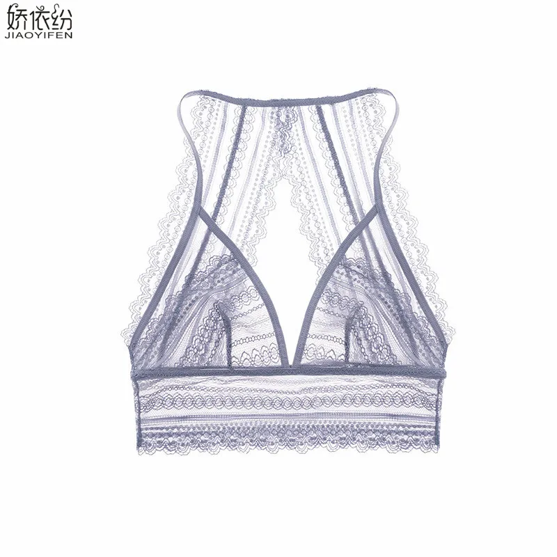 JYF Luxury sexy open ultra thin bra wire-free underwear breathable lace bra sexy back design lingerie cozy bra for women JYF Luxury sexy open ultra thin bra wire-free underwear breathable lace bra sexy back design lingerie cozy bra for women
