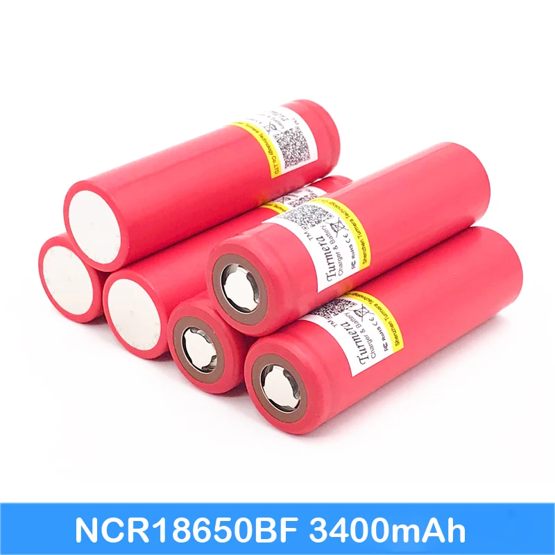

battery 18650 3400mah original Turmera for sanyo ncr18650bf apply to led flashlight 18650 battery jun11