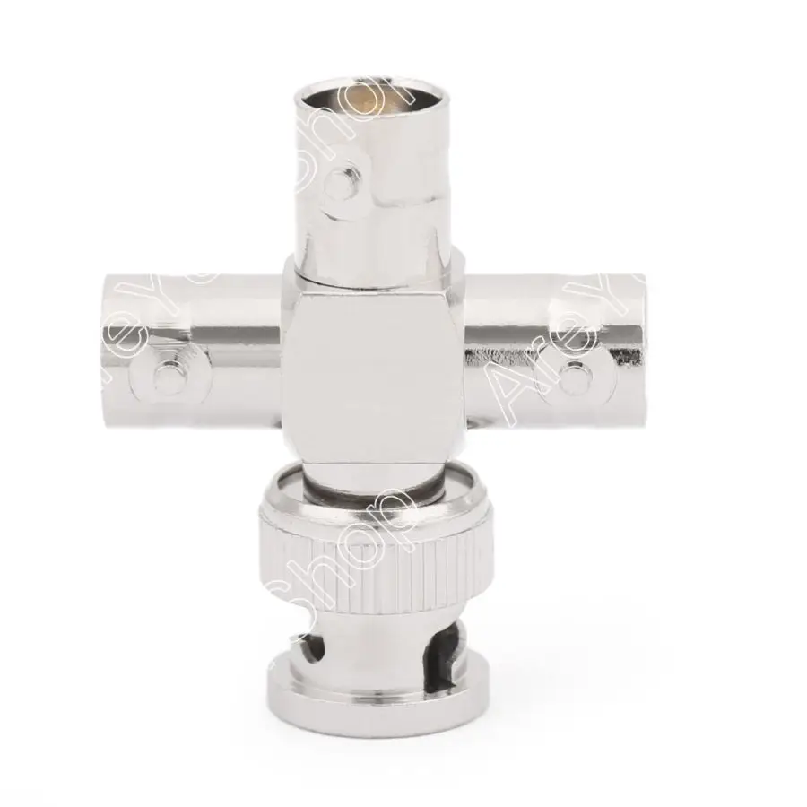 

Areyourshop BNC Connector Adapter Plug Male to 3 BNC Jack Female Splitter Cross 1M3F 50ohm New Arrival
