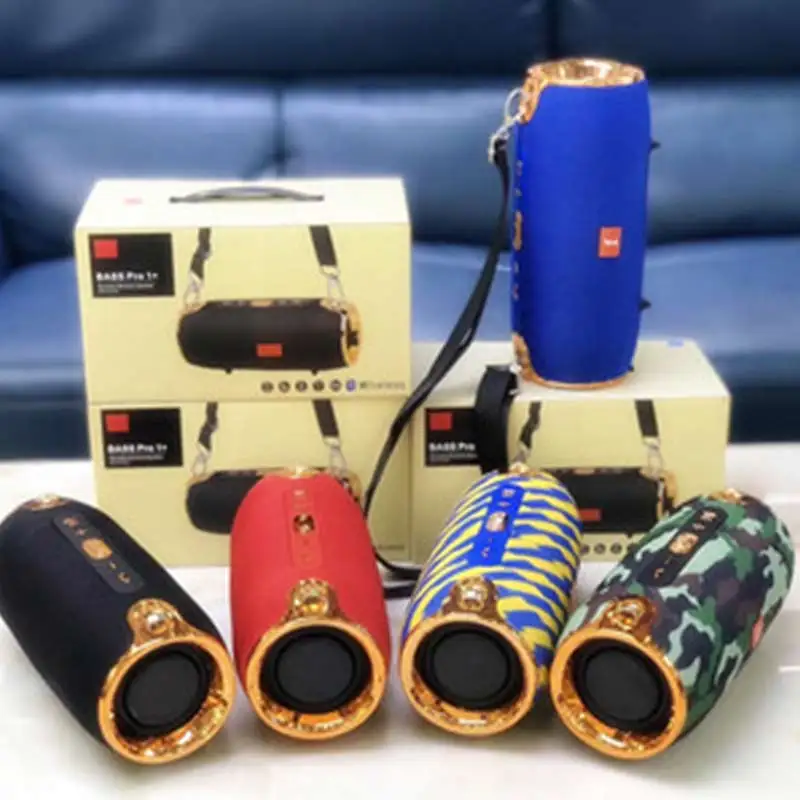 

JS Pro1 Bluetooth Speaker Wireless Portable Straps Double Horn Speaker Fabric HiFi Subwoofer USB Drive TF Card Loudspeaker Box