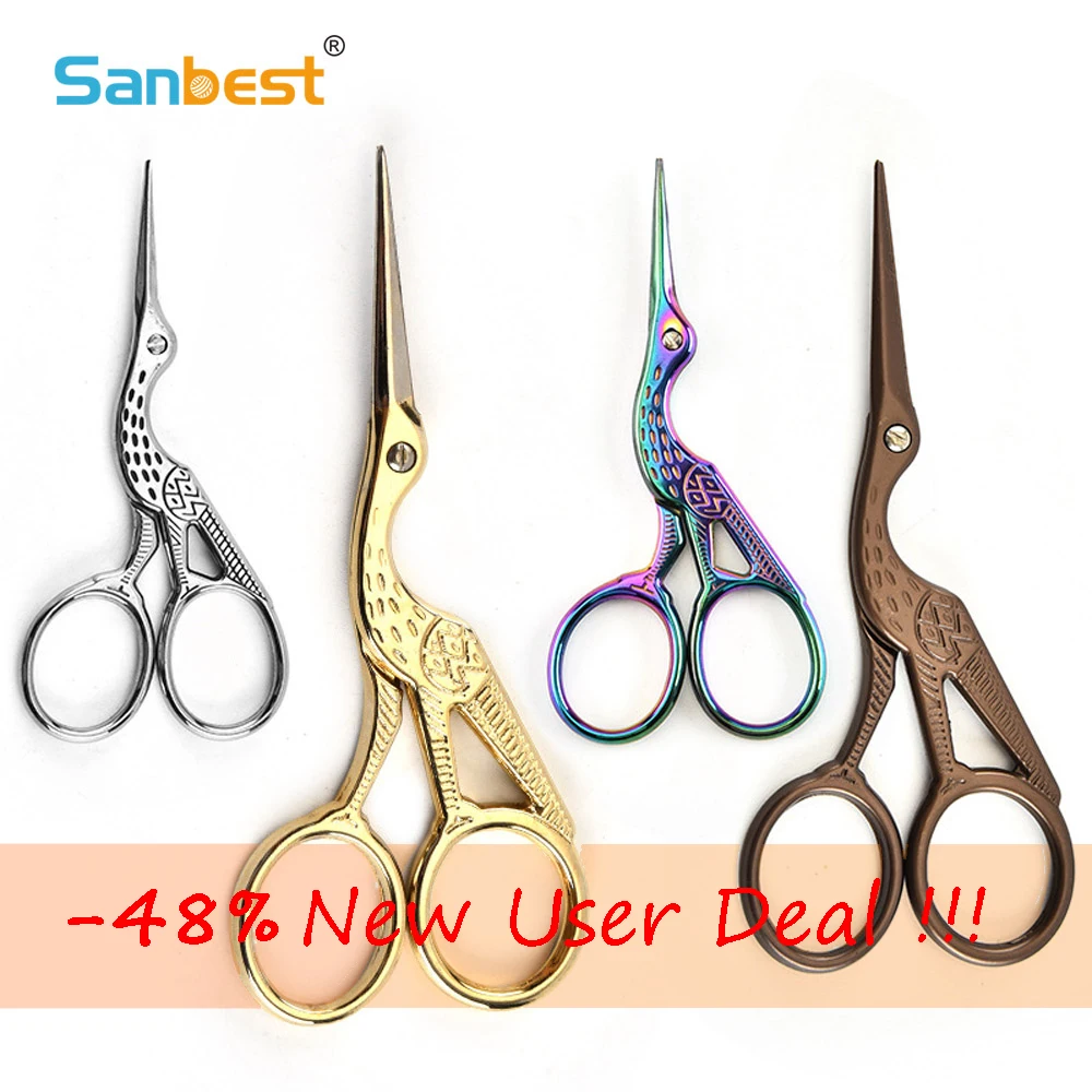 

Sanbest Practical Cross Stitch Embroidery Scissors Crane Shape Embroidery Sewing Tools Vintage Scissors Drop Shipping FL00037
