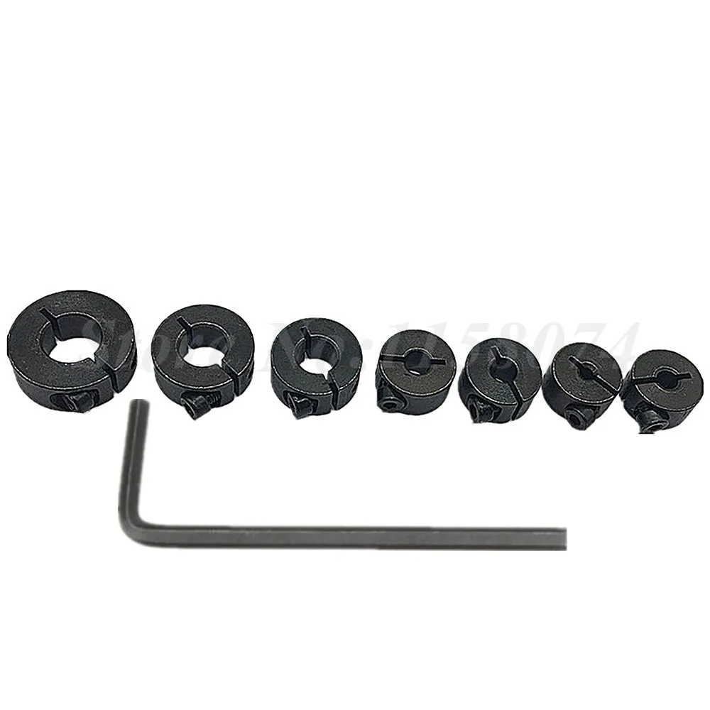 7pc Drill Bit Stop Collars Depth Stop Collar Set Woodworking Drills