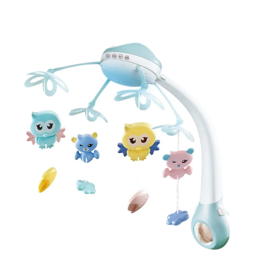 

Baby Bed Bell Musical Mobile Crib Bell Dreamful Bed Ring Hanging Rotate Bell Rattle Parent Remote Control Educational Toys