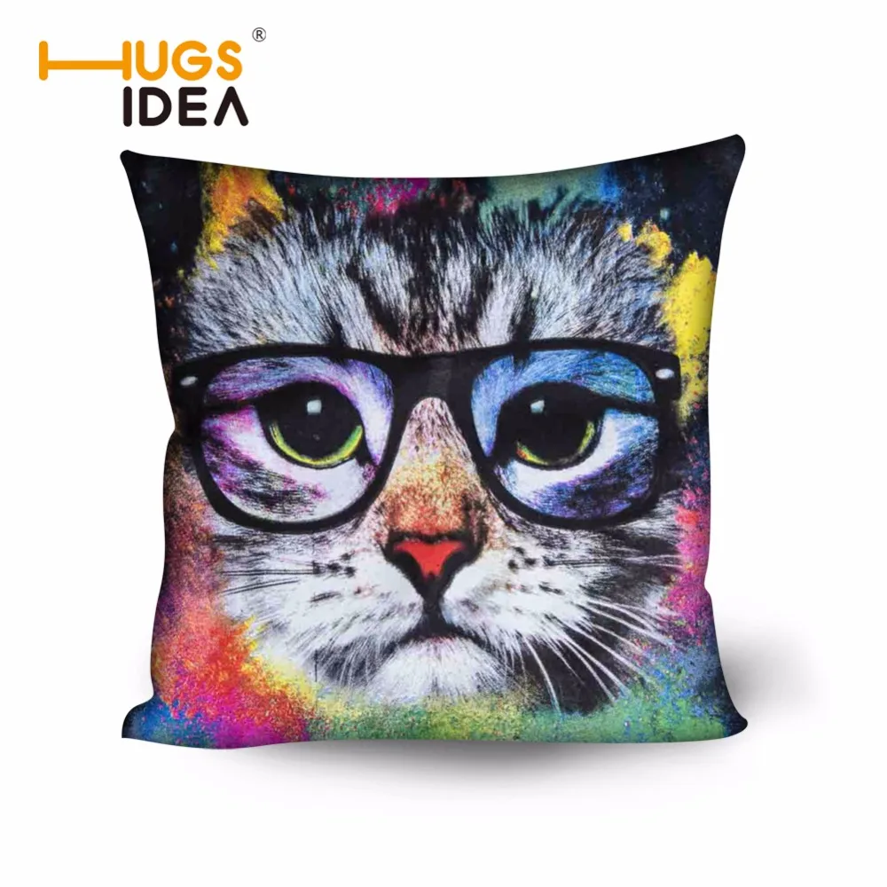 HUGSIDEA لطيف 45*45 غطاء الوسادة كيس وسادة ل كرسي مكتب الخلفي شخصية المنزل القط غطاء الوسادة أريكة رمي وسادة غطاء HUGSIDEA لطيف 45*45 غطاء الوسادة كيس وسادة ل كرسي مكتب الخلفي شخصية المنزل القط غطاء الوسادة أريكة رمي وسادة غطاء