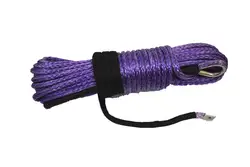 Бесплатная доставка Фиолетовый 10 мм * 30 м синтетический трос лебедки, Буксировка Веревки, трос для бездорожья, канат лебедки из