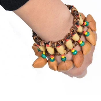 

MoonEmbassy Djembe African Drum Conga Nuts Bell Ankle Dance Shaker Wrist Shaking Bell Accessories