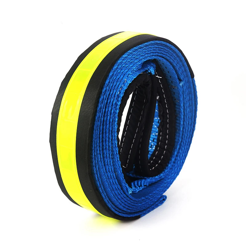 5M 8 Tons Winch Tow Cable Tow Strap Car Towing Rope With Hooks High Strength Nylon &Gloves For Heavy Duty Car Emergency Off Road 5M 8 Tons Winch Tow Cable Tow Strap Car Towing Rope With Hooks High Strength Nylon &Gloves For Heavy Duty Car Emergency Off Road