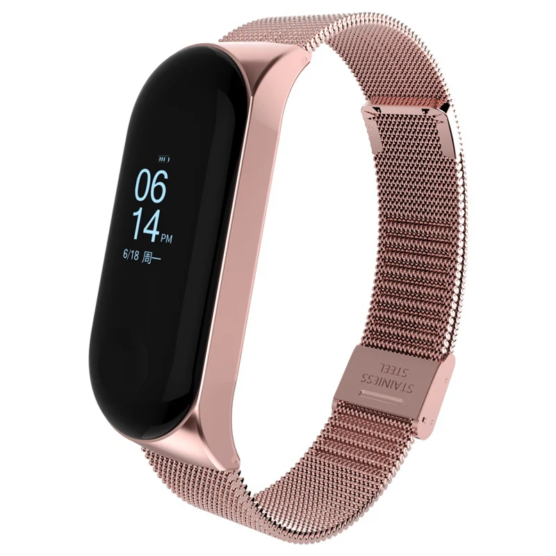 Браслет mi lans, ремешок для Xiaomi mi, 3 браслета, mi Band, 3 браслета, Pulseira, металлический браслет из нержавеющей стали, Xio mi Band 3