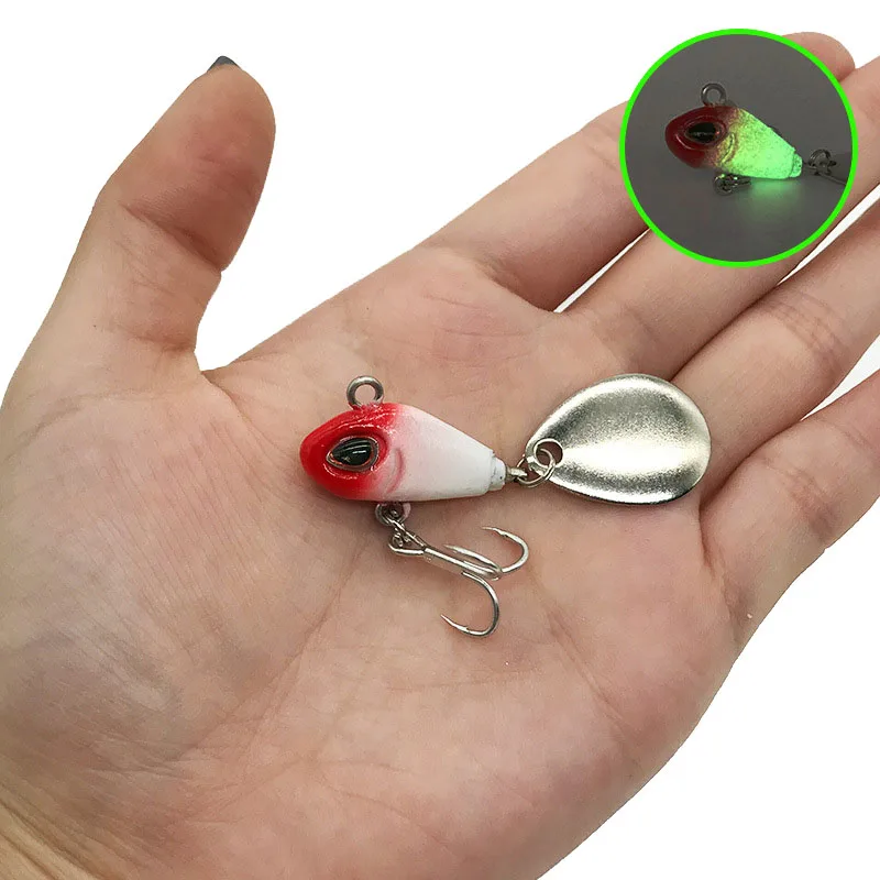 Fishing Glow Jig Lure Luminous Fishing Hooks Spoon Spinning Glow Jigs Head 5/6g -BUY B2Cshop