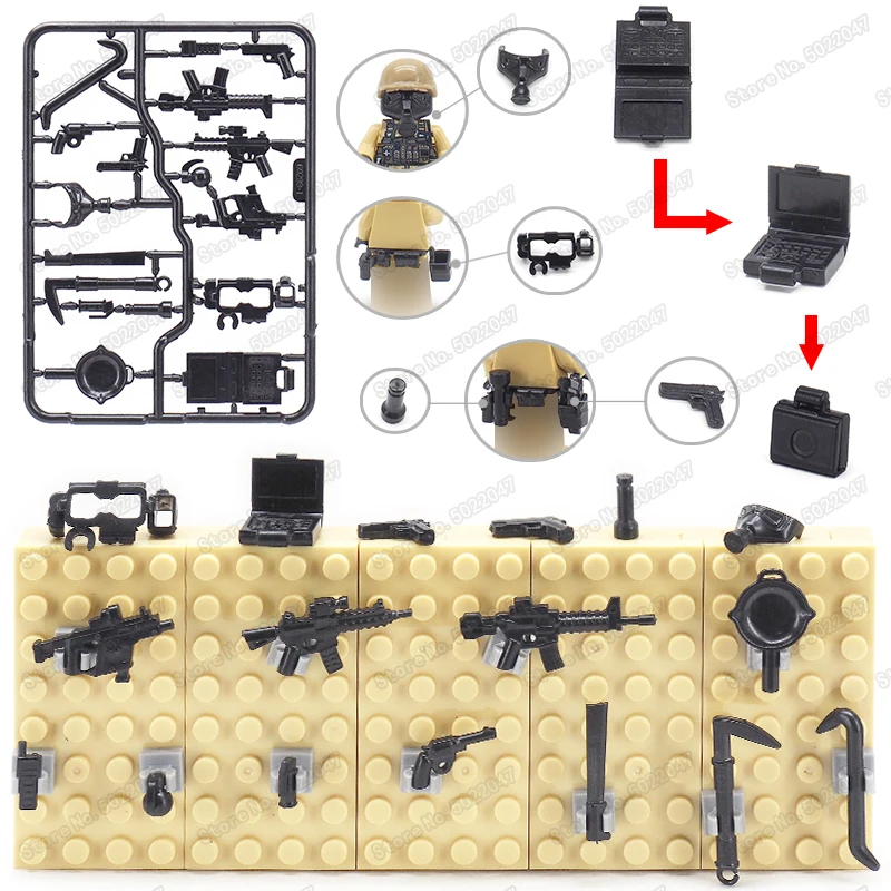

Blocks military Weapons Assembly arrow gun Special forces PUBG Figures Equipped ordnance Compatible other Building Blocks Toys
