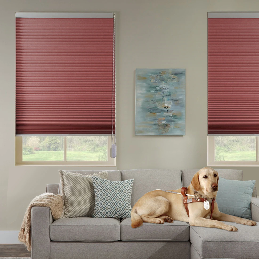 

Red wine full shading,noise reduction,insulated honeycomb roller blinds window blinds