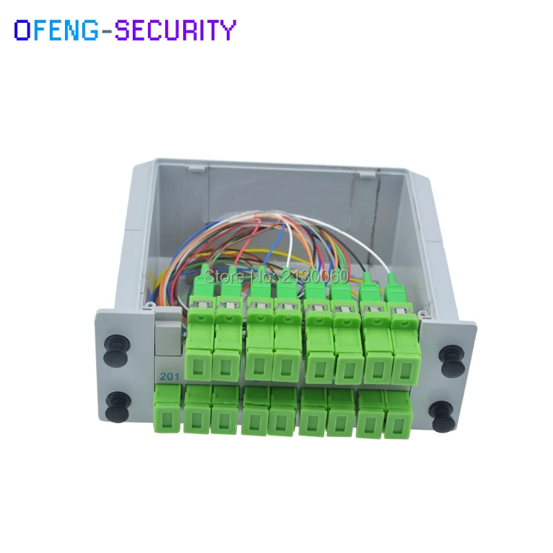 SC APC PLC Splitter 1x16 Splitter Волокно оптического окна FTTH PLC Splitter коробка с 1x16 Planar волновод Тип оптический сплиттер