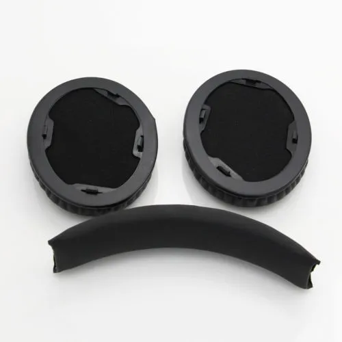 Reparação preto fones de ouvido almofadas de