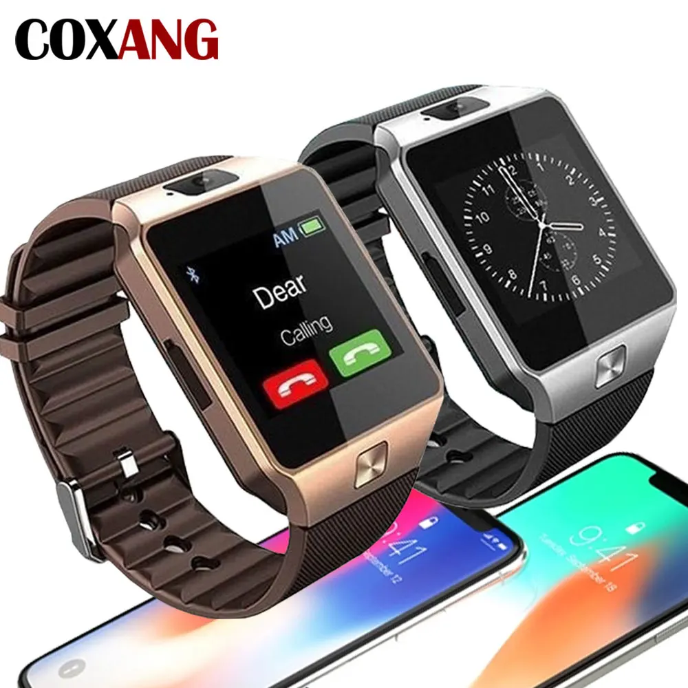 

COXANG DZ09 Smart Watch For Mens Watch Phone with Camera Touch Screen 2G Sim card dz 09 Smart Clock Smartwatches For Android IOS