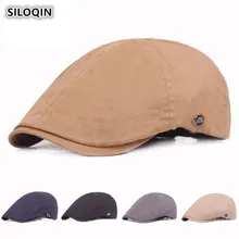SILOQIN мужская шапка хлопок Простые Ретро береты для мужчин осень зима стиль винтажная Кепка с козырьком от солнца для женщин женская шапка