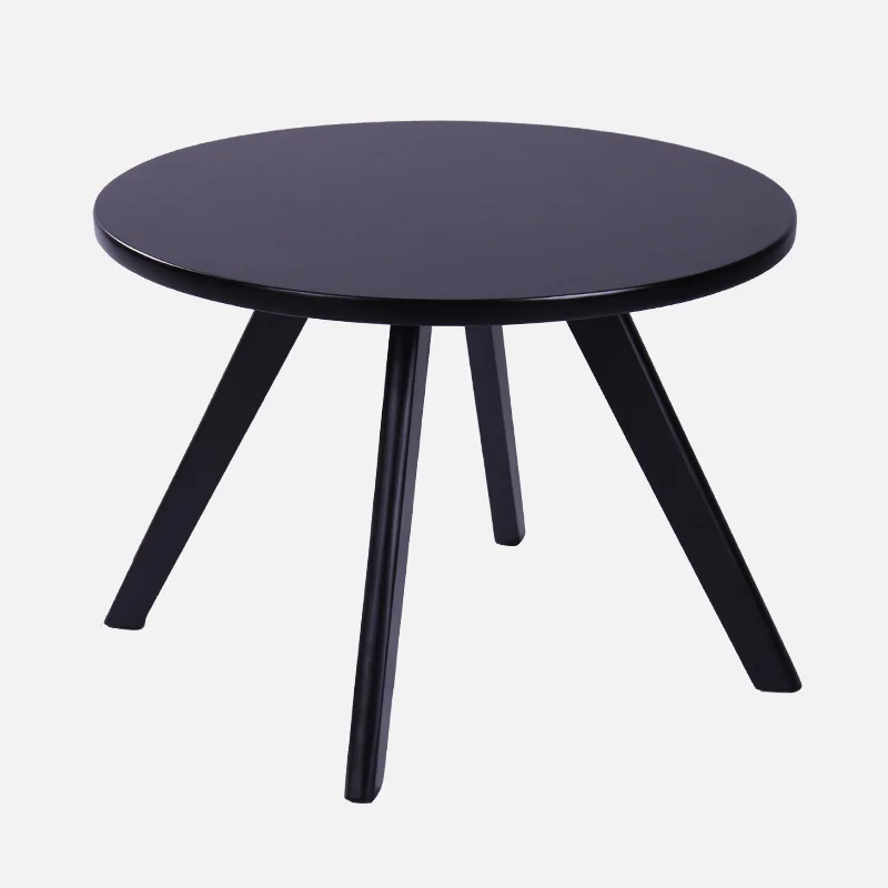 Contemporary Round Coffee Tea Table Wood Living Room Furniture Wooden Center Accent Sofa Side Table For Home, Office, Loft